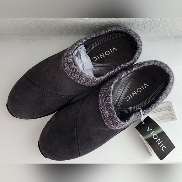 NWT! Vionic Women's Arbor Clogs Gray Size 7.5 - Picture 5 of 5